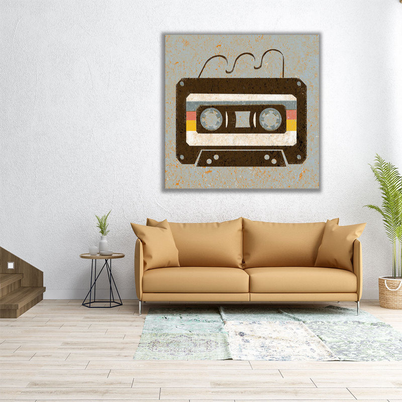 Bygone Beats IV - reproduction d'art sur toile, H 24 po x l 24 po