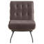 Fauteuil d'appoint rembourré Staten Brown