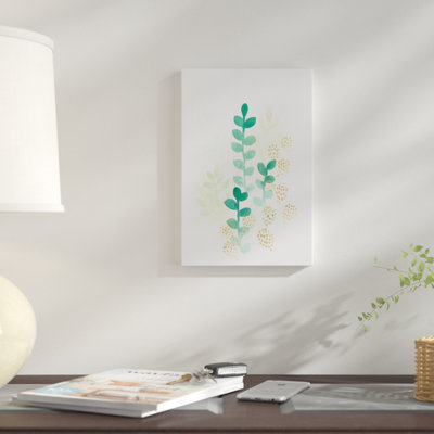 « germination florals i », reproduction de peinture à l’aquarelle sur toile tendue