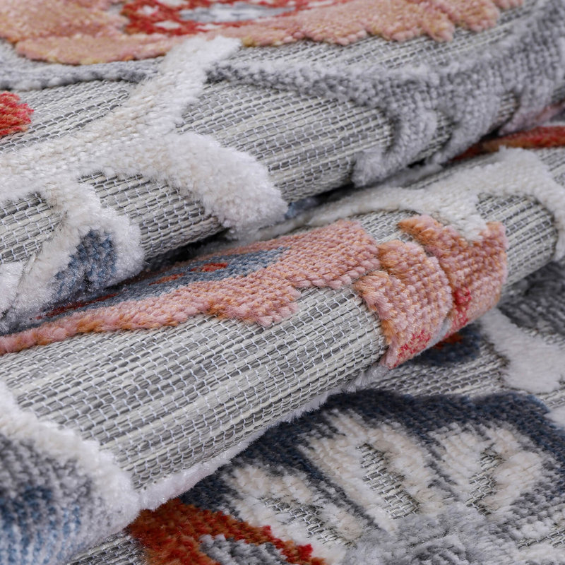 Tapis floral intérieur / extérieur, Rectangle 6 pi x 9 pi