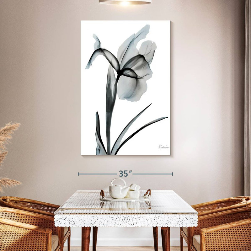 Harnek Ombre Sea Salt Iris I, 51" H x 34" W