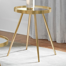Barfield Mirrored Glass Tray Top End Table