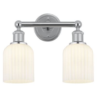 Abat-jour de salle de bain 2 lumières Edison Addeline 14 po