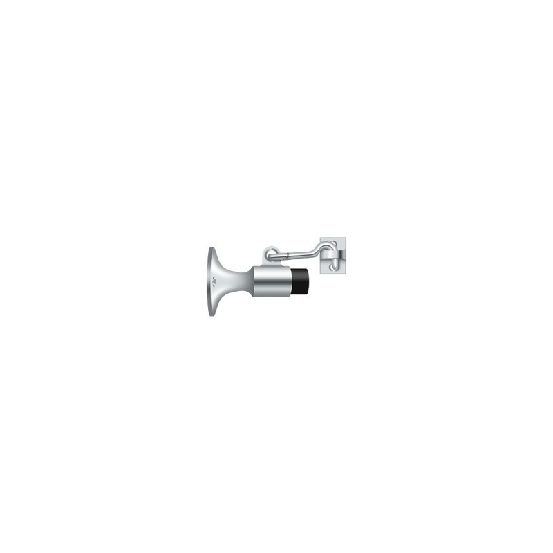 Door Stop, Polished Chrome