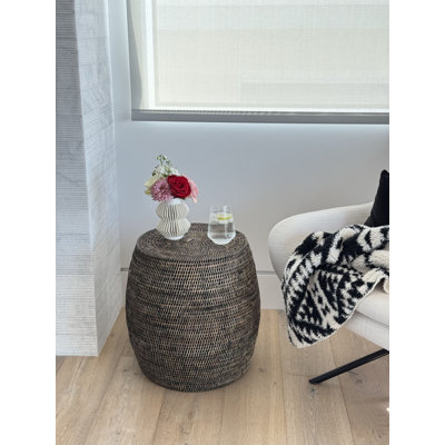 Everard Rattan Accent Stool