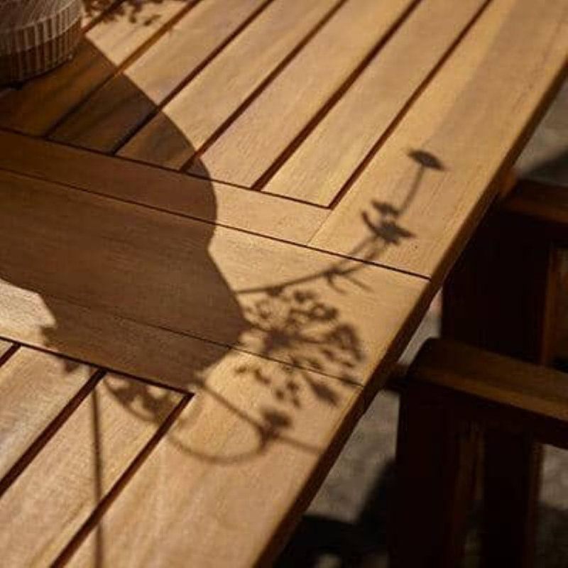 Zayan 4 - Person Acacia Solid Wood Dining Set