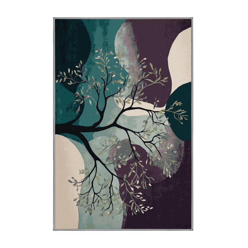 Tapis Emerald Enchantment, Rectangle de 5 pi x 8 pi