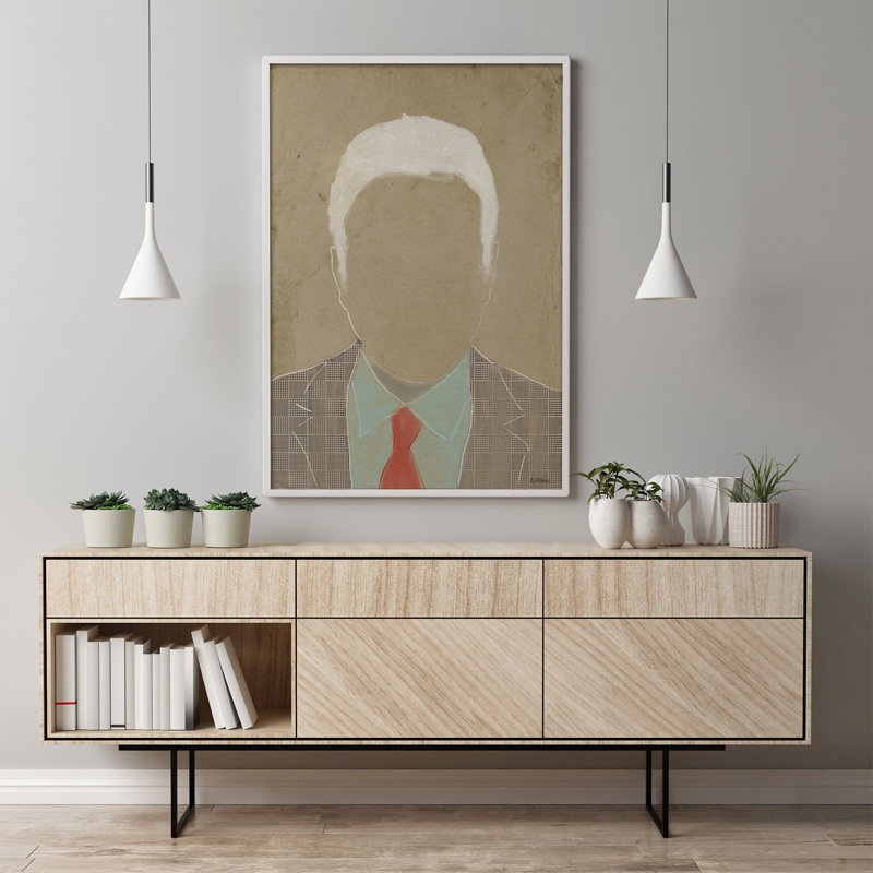 Design Retrato IV by Bruno Vázquez - Painting, 120cm H x 80cm W x 3cm D