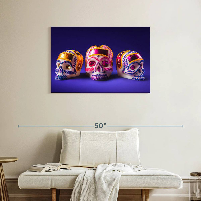 Jour des Morts, Sugar Skulls, H 24 po x l 36 po
