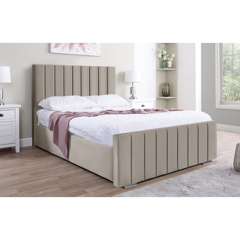 Arlon Upholstered Bed, Double (4'6), Marine