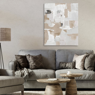 Beige & White Peace Canvas, design by Lanie Loreth
