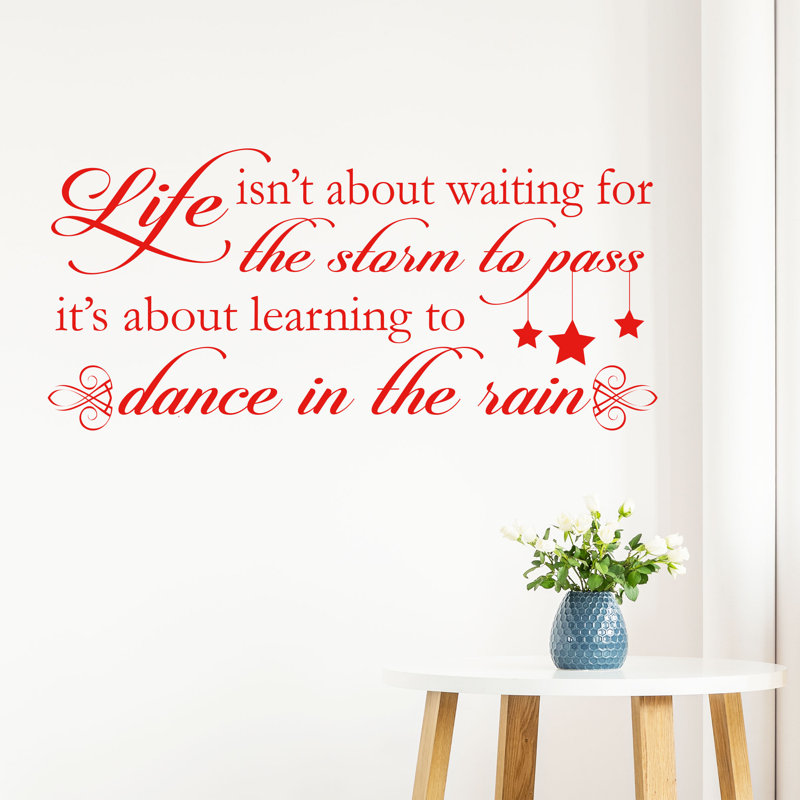 Wall Decal, 90cm W x 40cm H, Red