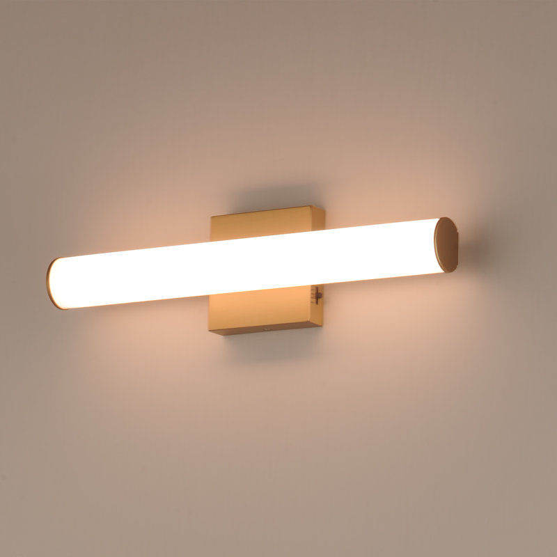 Rail 5CCT-Bath Vanity, 18" Width, Natural Aged Brass