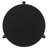 Harrison Black Round Solid Wood End Table