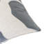 Coussin décoratif carré Lopa, broderie Renne des fêtes, velours gris 20 po