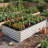 Silver Metal Outdoor Raised Garden Bed-815820159