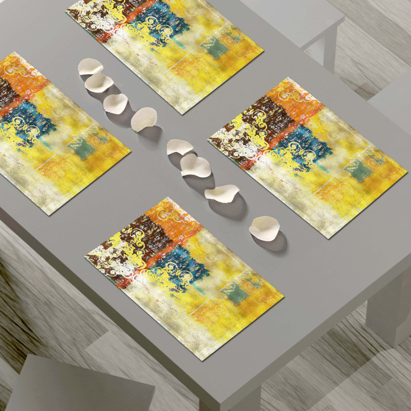 Napperon abstrait en polyester