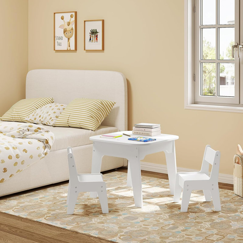 Houchens Kids 3 Piece Square Arts And Crafts Table