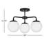 Plafonnier semi-encastré 20 po 3 lumières Kobie-1932433714