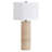 Corbett 29" Tall Natural Travertine Stone Table Lamp with Fabric Shade