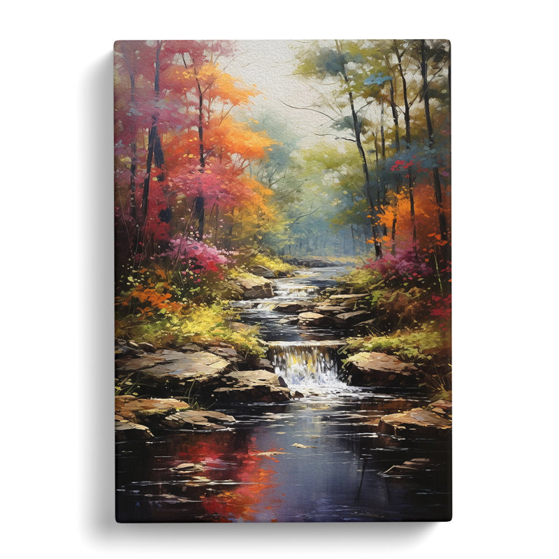Landscape Impressionism Art No.3 - No Frame Print, 76cm H x 50cm W x 3cm D