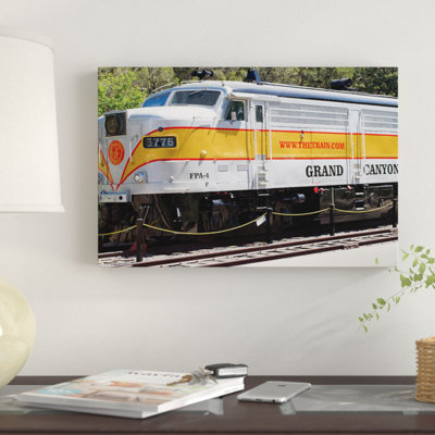 " Train On Railroad Track, Grand Canyon Railway, Grand Canyon National Park, Arizona, USA " by Panoramic Images