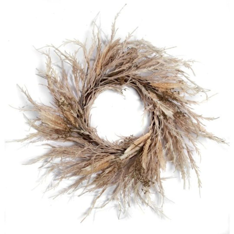Faux Grass Polyester 20'' Wreath