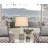 150W 3 way Ely ceramic table lamp with hardback fabric shade