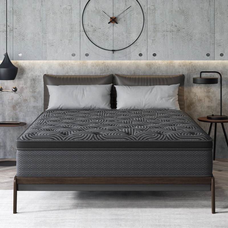 14 in. Cooling Hybrid Mattress with 5-Zone Pocket Coils, Memory Foam & Pressure Relief, Mattress in a Box, Queen, 14"