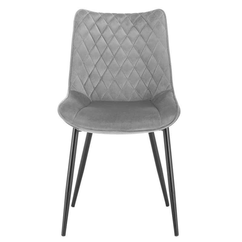 Toombs Upholstered Dining Chair, Light Grey