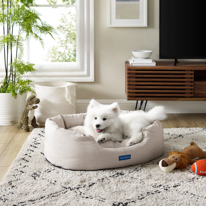 Missy Pet Bed, Large (43.31" W x 31.5" D x 9" H), Beige