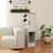 44.49" Slim AV Media Stand Game Console Stand, Media Storage Cabinet With 2 Built-In Drawers And 3 Hooks, Game Console Storage Cabinet For PS5 And Xbox-Antique White