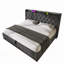 Lit rembourré avec rangement hydraulique, charge USB et Type-C et éclairage ambiant à 360 ° -713257466-724592649
