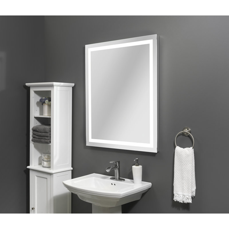 LED Mirror 24 x30, anti-fog, fixed color temp, 30" H x 36" W
