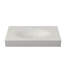 42'' Wall Mounted Bathroom Sink Solid Surface Rectangular Bathroom Sink With Faucet Hole