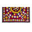 Housse de table en soie brodée 72 po x 75 po. Suspension murale Suzani. Tapisserie rouge rétro