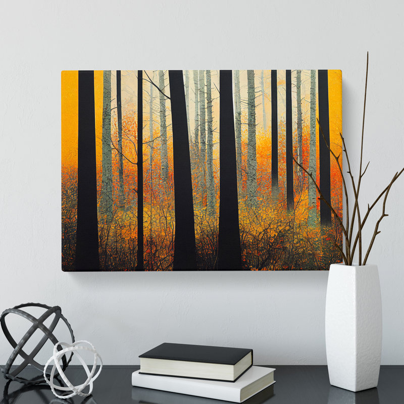 Progressive Autumn Forest - Wrapped Canvas, 35cm H x 50cm W x 3cm D