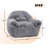 Bean Bag Chair, Comfy Bean Bag Sofa With Back Support, Faux Fur Bean Bag Chair For Adults And Kids, Stuffed Floor Sofa For Living Room, Bedroom, Apartment, Grey-548049590