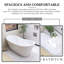 67 po X 30 po. Baignoire de trempage autoportante en acrylique blanc brillant
