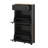 Free Standing Shoe Rack With 2 Flip Drawers And Adjustable Panel, Wood Grain Pattern Top Cabinet, Functional Entryway Organizer-2015928988