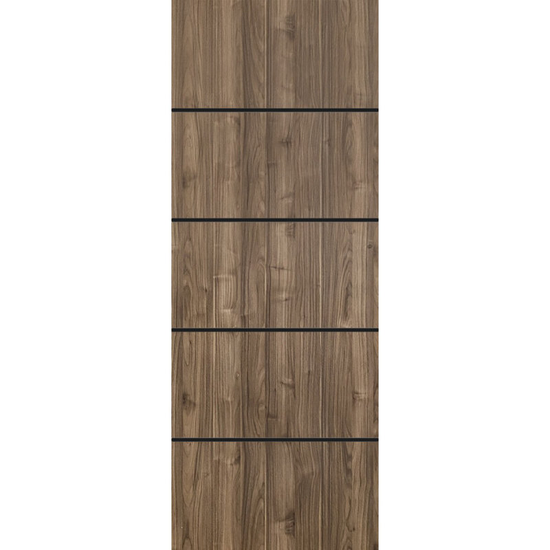 Finition en bois massif manufacturé, Noyer, 28 po x 96 po