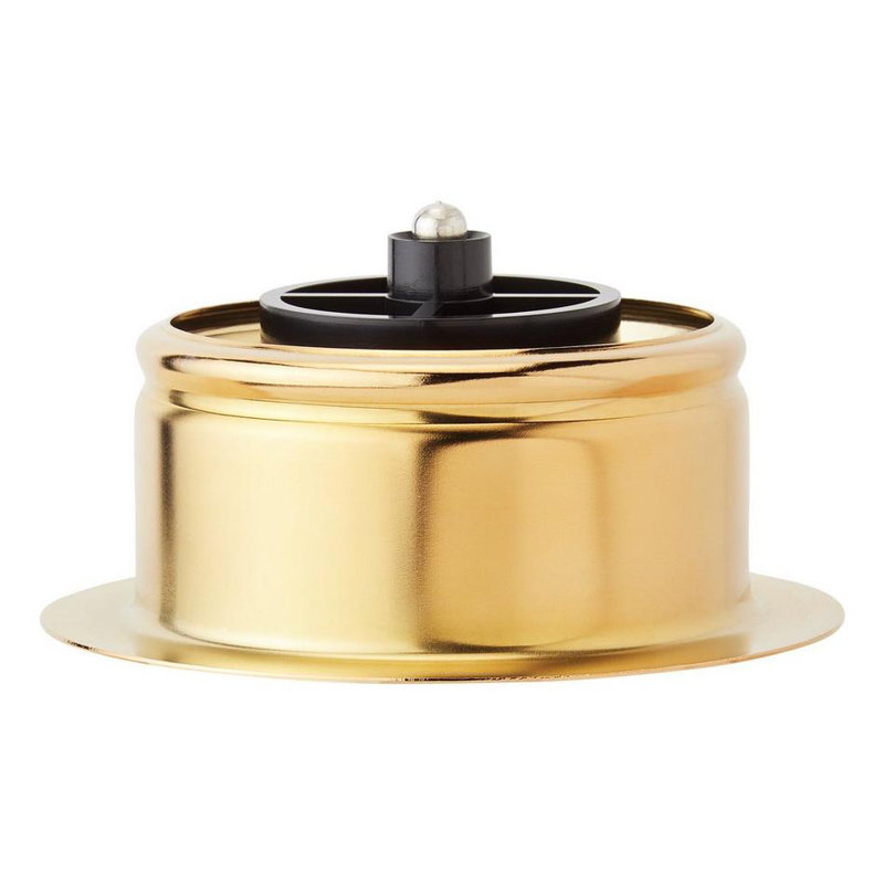 4-1/2" Garbage Disposal Flange with Strainer, Brushed Gold