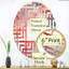 Miroir décoratif rose et blanc Coastal Coral Collage - Maze MIR108842 O-95186018