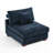 Upholstered Blue Chenille Armless Chair with Pillow Back, Single Chair Module Part For Sectional Sofa-595439990-595439993