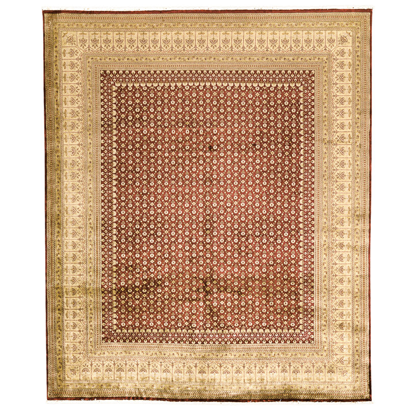 Tapis doré et vin de haute qualité noué à la main