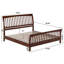 Lit plateforme en bois massif avec pied de lit assorti Orleans-607727449-604862298