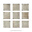 DAnticatto Decor 9" x 9" Porcelain Stone Look Wall & Floor Tile