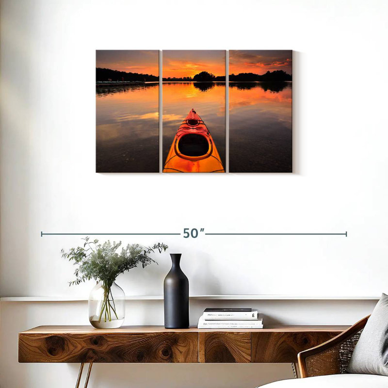 Mehar Orange Kayak, 20" H x 33" W