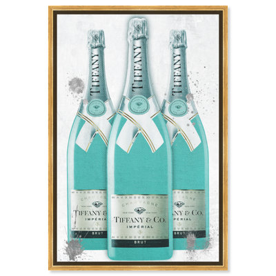 Diamants et bulles champagne - impression sur toile