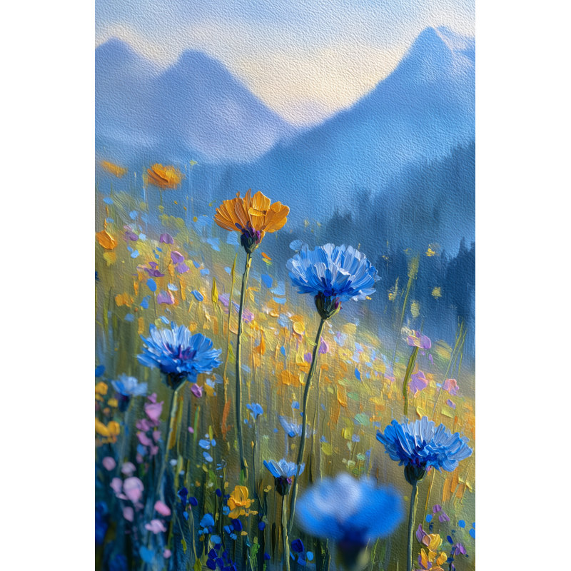 Art mural sur toile Alpine Garden Bloom, H 24 po x l 16 po x P 1,5 po